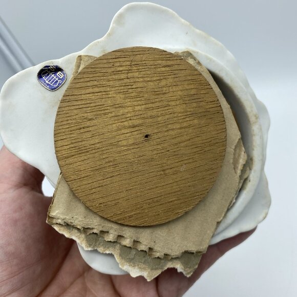 Vintage Pair Of SCHMID BROTHERS Music Box Angels Harp & Horn 7” - Picture 14 of 14